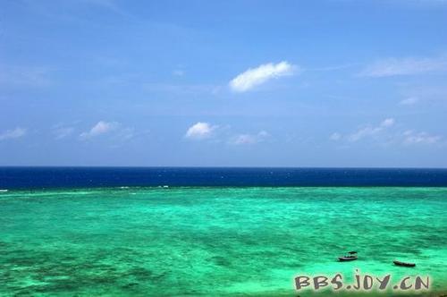享受西沙群岛的美景