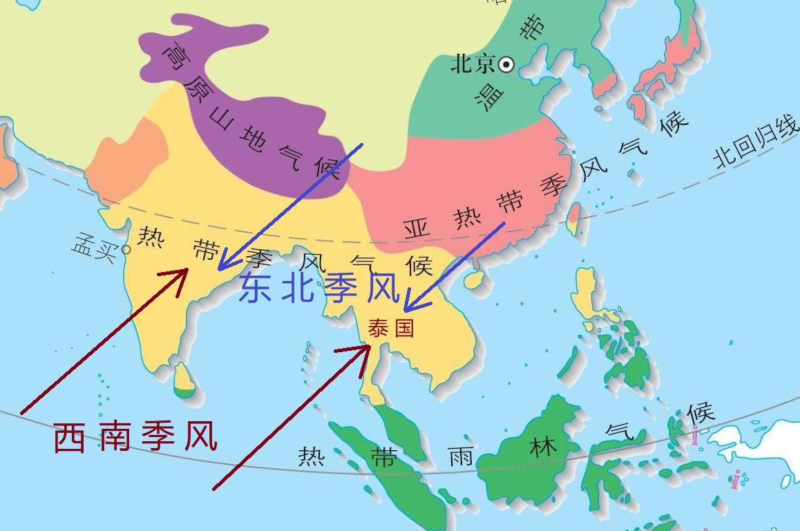 泰国属于什么气候(泰国的气候类型及特点)