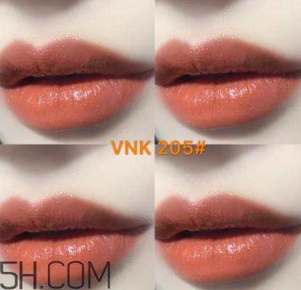 vnk口红南瓜色色号试色