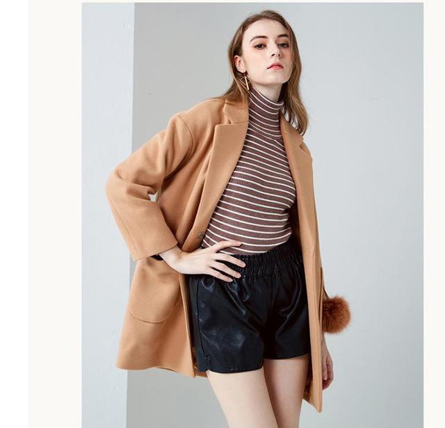 中长款修身双面呢大衣搭配(如今流行这几款时尚大衣)(6)