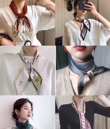 丝巾的搭配,又到春季丝巾的季节,你的丝巾怎么搭配,你的丝巾怎么系啊?图3