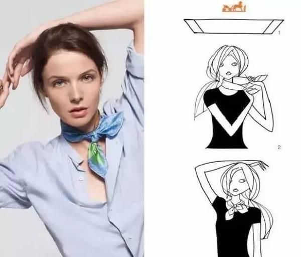 如何搭配丝巾,如何搭配丝巾?图12